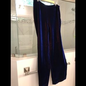 Velvet pants by Dana Buchman.